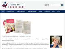 Tablet Screenshot of annettehubbell.com